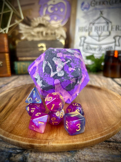 The Dragon Empress | DiceBomb™ Dice Set Inside | Jasmine, Amber & Saffron Scented Bath Bomb | Official Altheya: The Dragon Empire Collection