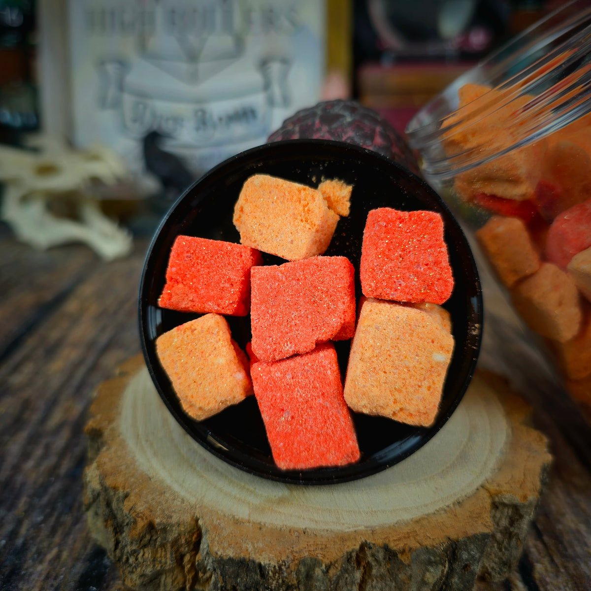 Daisy Thistleheart | Mandarin, Peach & Vanilla Scented Bath Bomb Rocks | High Rollers Official Altheya: The Dragon Empire Collection