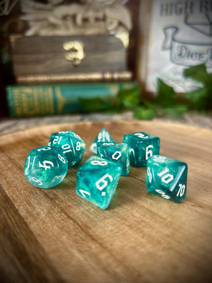 Gruffudd of Tremorrew | DiceBomb™ Dice Set Inside | Mint, Juniper & Frosted Lemon Scented Bath Bomb | Official Altheya: The Dragon Empire Collection