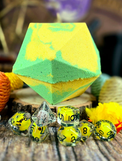 Roll and Roost | Limited Spring Giant Dice Bath Bomb with Chicken Dice Set