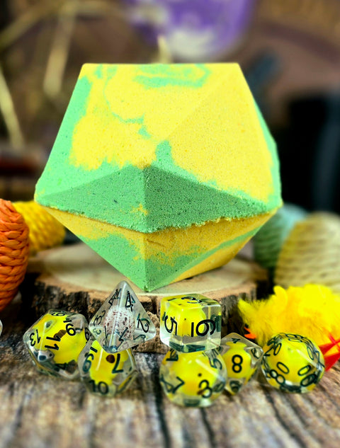 Roll and Roost | Limited Spring Giant Dice Bath Bomb with Chicken Dice Set