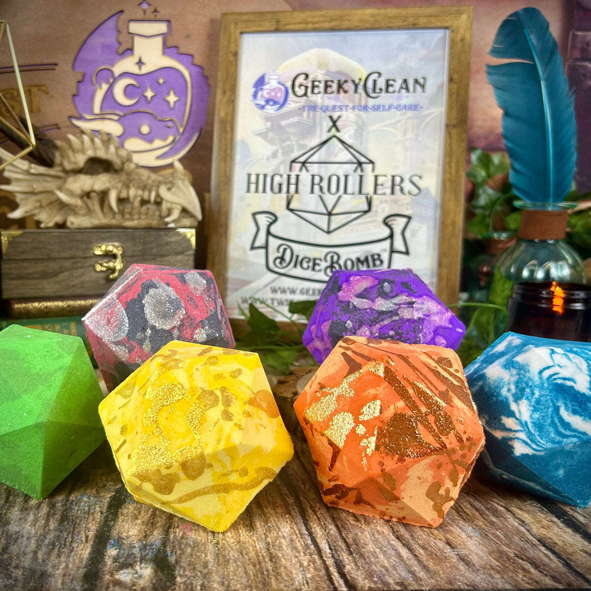 High Rollers Altheya bath collection by GeekyClean
