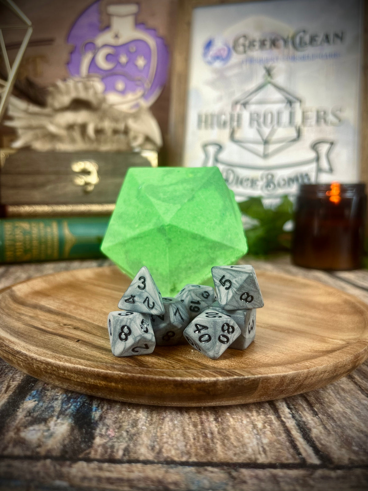 DiceBomb™ & Bath Bomb Rocks Set | High Rollers Offical Altheya: The Dragon Empire Collection