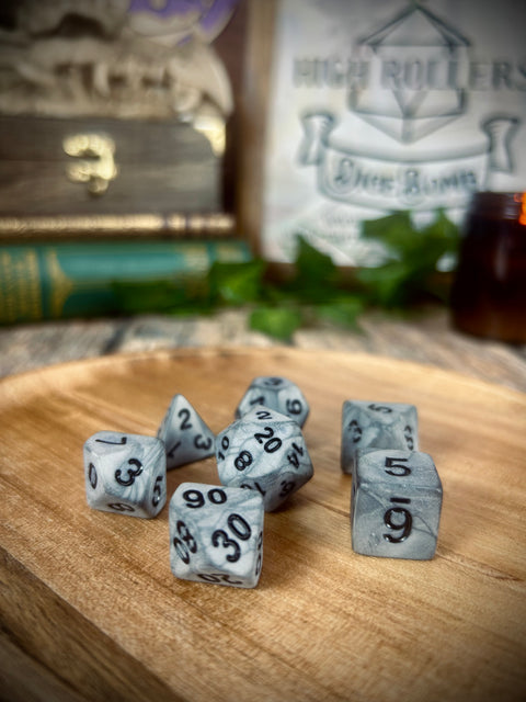 Rowan | DiceBomb™ Dice Set Inside | Rain Clouds & Moss Scented Bath Bomb | Official Altheya: The Dragon Empire Collection