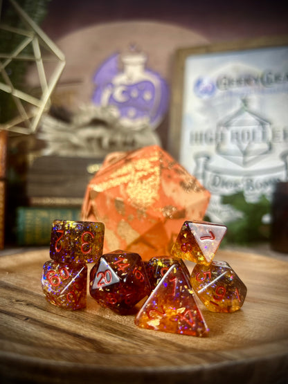 Daisy Thistleheart | DiceBomb™ Dice Set Inside | Mandarin, Peach & Vanilla Scented Bath Bomb | Official Altheya: The Dragon Empire Collection
