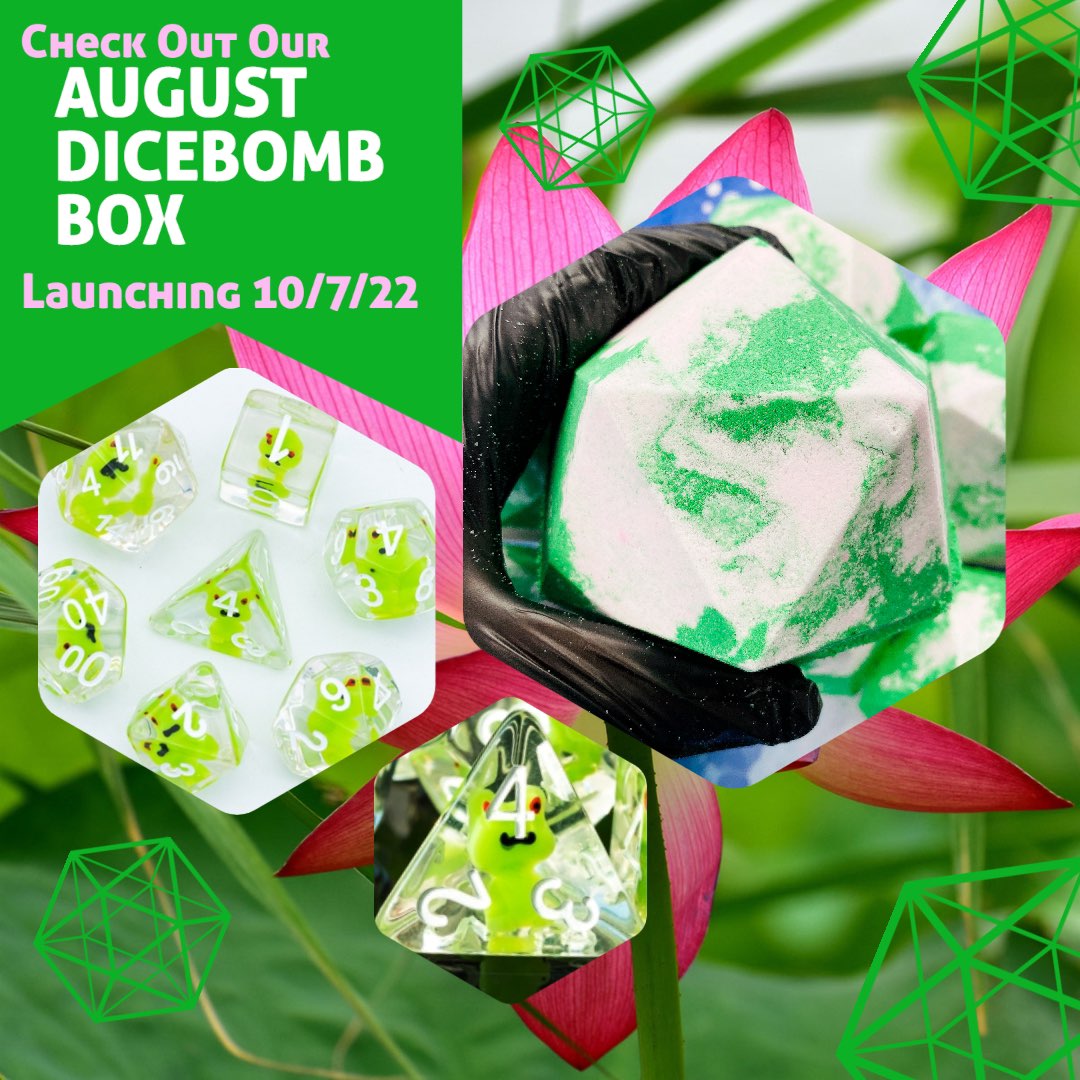 DiceBomb™ Monthly Subscription Box – Premium Dice Bath Bomb