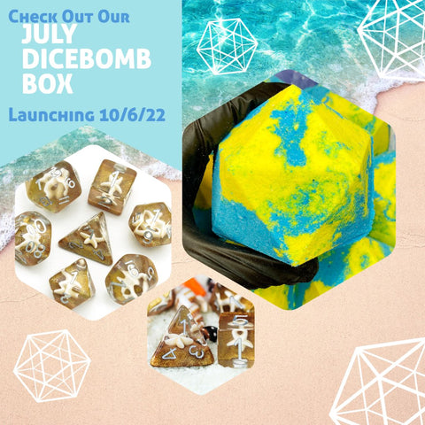 DiceBomb™ Monthly Subscription Box – Premium Dice Bath Bomb