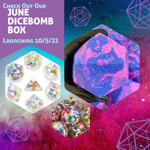 DiceBomb™ Monthly Subscription Box – Premium Dice Bath Bomb