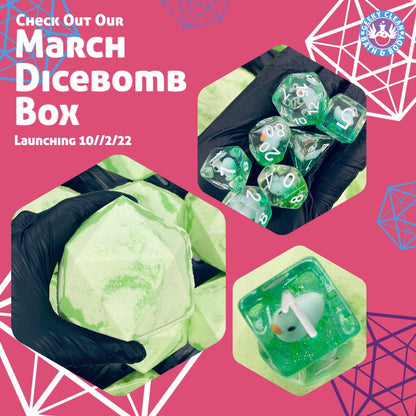 DiceBomb™ Monthly Subscription Box – Premium Dice Bath Bomb