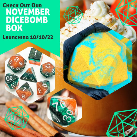 DiceBomb™ Monthly Subscription Box – Premium Dice Bath Bomb