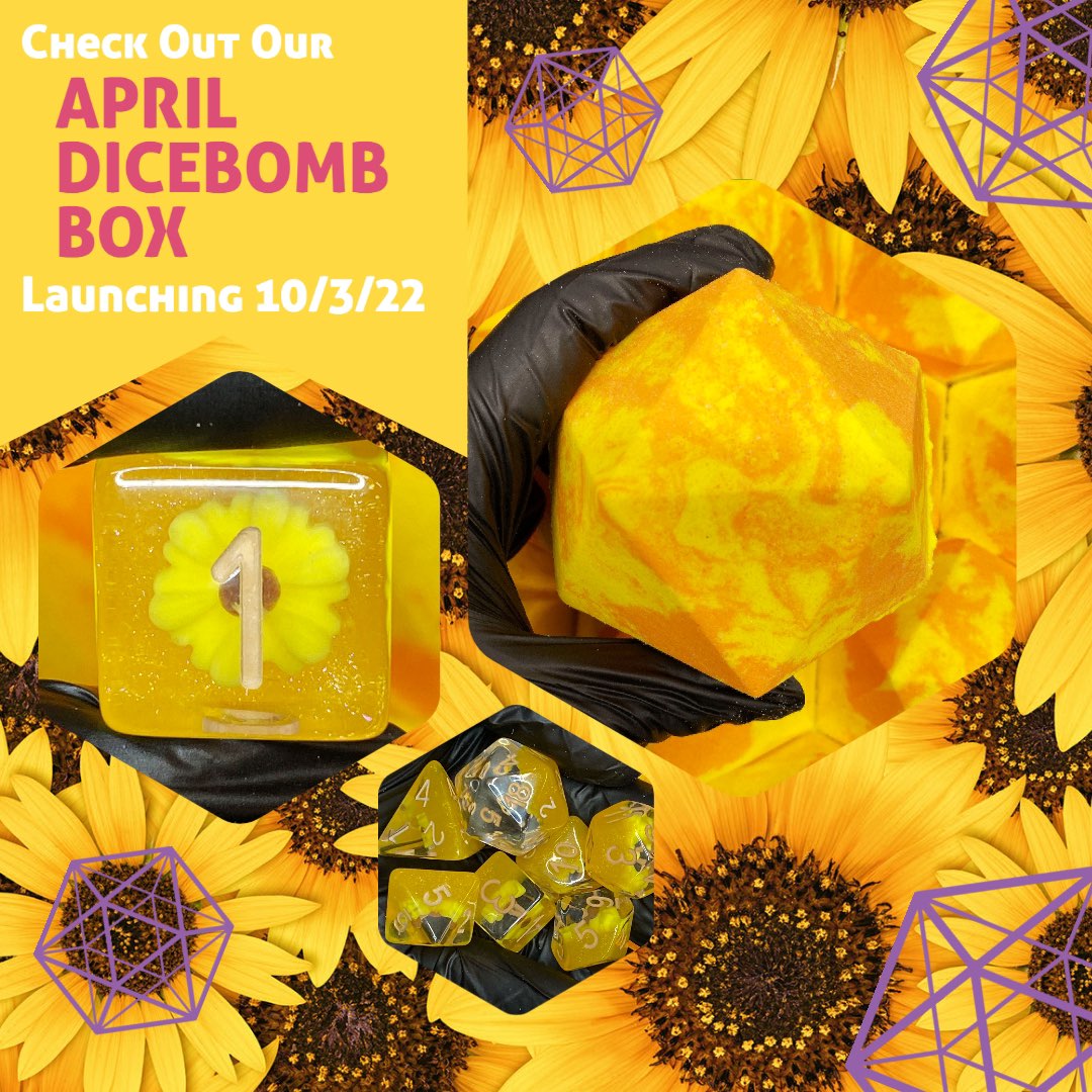 DiceBomb™ Monthly Subscription Box – Premium Dice Bath Bomb