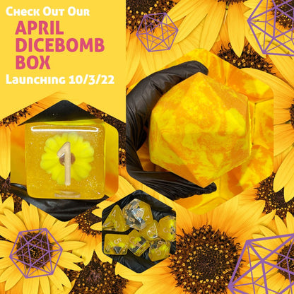 DiceBomb™ Monthly Subscription Box – Premium Dice Bath Bomb