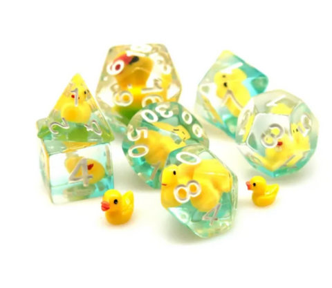Duckie | DiceBomb™ Dice Set Inside | Raspberry Fizz Scented Bath Bomb