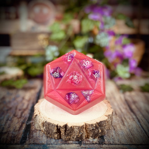 Bardic Inspiration | DiceBomb™  Mystery Dice Set Inside | Bubblegum and Candyfloss Scented Soap