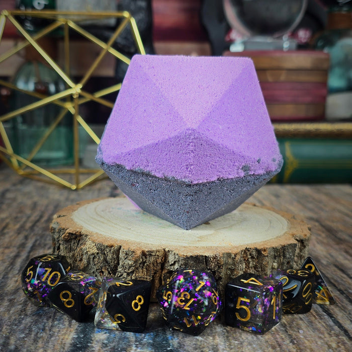 DiceBomb™ Box | Monthly DiceBomb™ Dice Set Bath Bomb Subscription | Unique Dice Bath Bomb With Full RPG Dice Inside