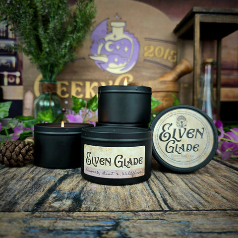 Elven Glade Candle | Rhubarb, Mint & Wildflower | Embark on a Scented Adventure