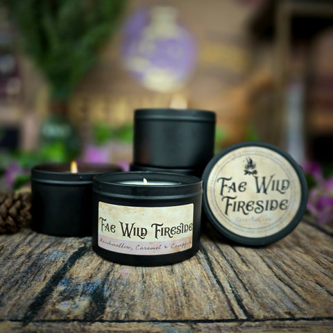 Fae Wild Fireside Candle | Marshmallow, Caramel | Embark on a Scented Adventure