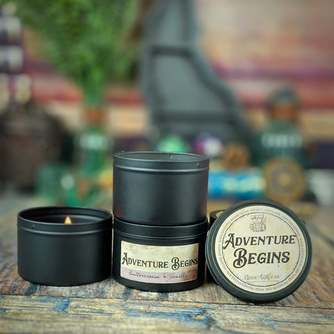 Adventure Begins Candle | Buttercream & Vanilla | Light your way