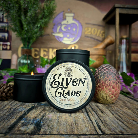 Elven Glade Candle | Rhubarb, Mint & Wildflower | Embark on a Scented Adventure