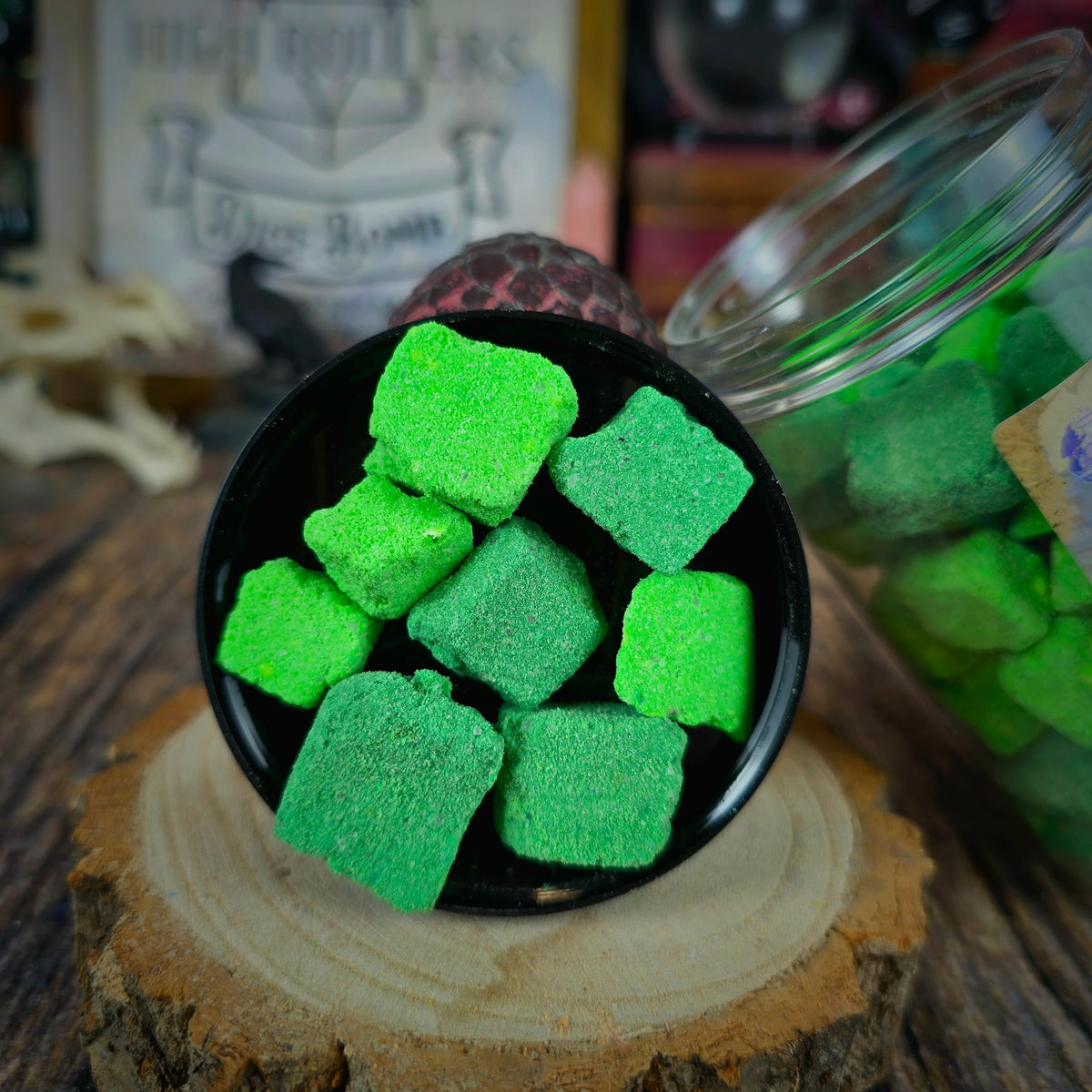 Rowan | Rain Clouds & Moss Scented Bath Bomb Rocks | High Rollers Official Altheya: The Dragon Empire Collection