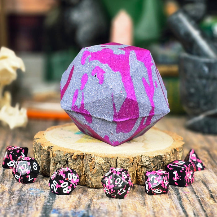 DiceBomb™ Box | Monthly DiceBomb™ Dice Set Bath Bomb Subscription | Unique Dice Bath Bomb With Full RPG Dice Inside